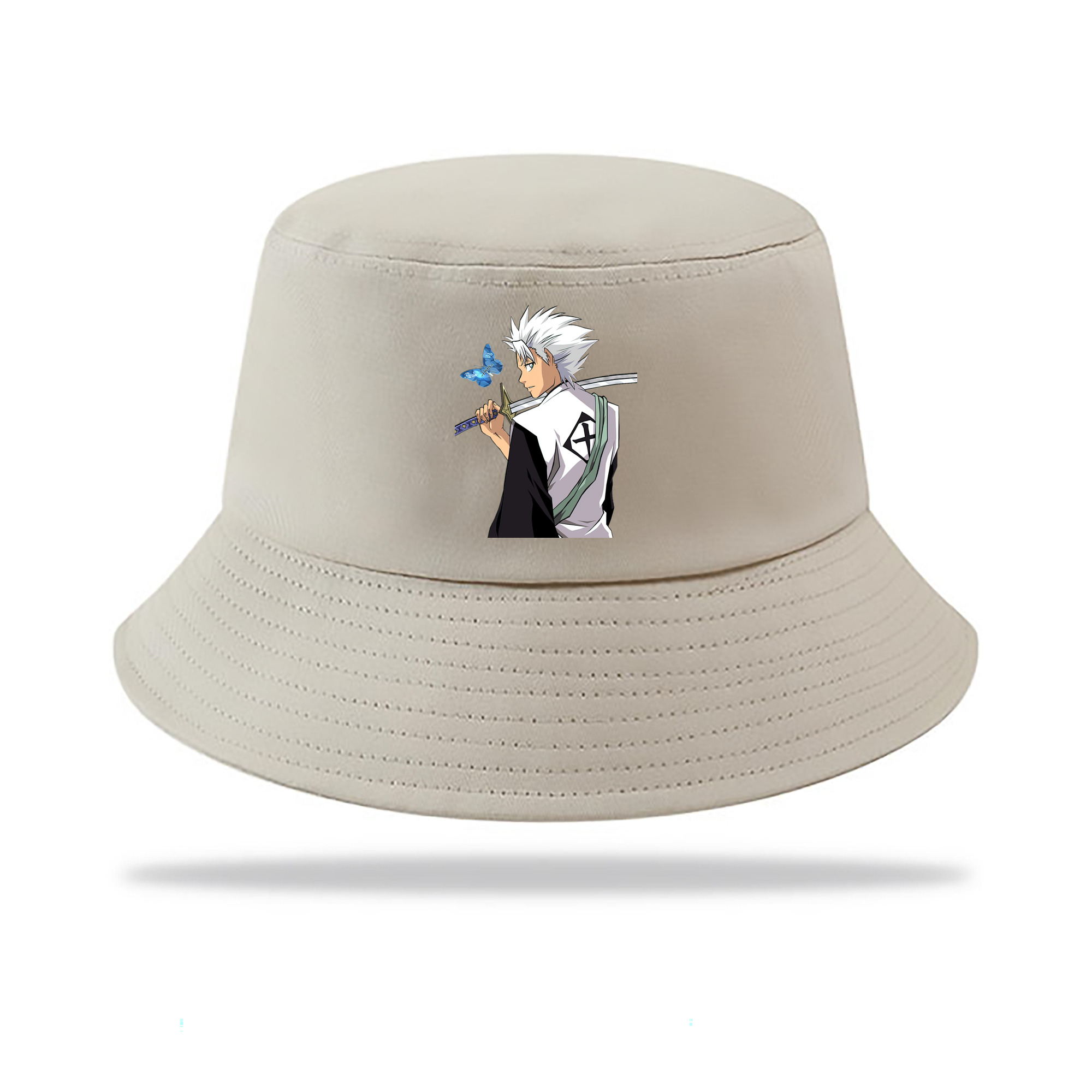 （画像用） ブリーチ 日番谷冬獅郎（ひつがや とうしろう） BLEACH Hitsugaya Toushirou アウトドア日除けバケットハット